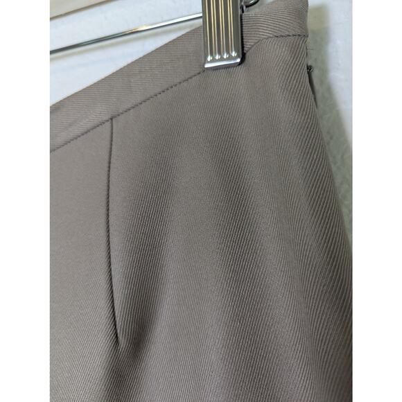 NWT VTG Talbots Women Silk Twill Brown High Waist Trouser Pant Size 12 Old Money - Picture 7 of 11